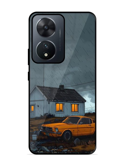 Rainy Day Retreat Glossy Soft Edge Case for Vivo T2 (5G) Chachhi