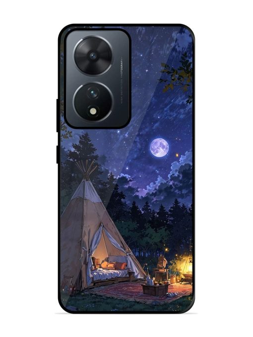 Moonlight Camping Glossy Soft Edge Case for Vivo T2 (5G) Chachhi