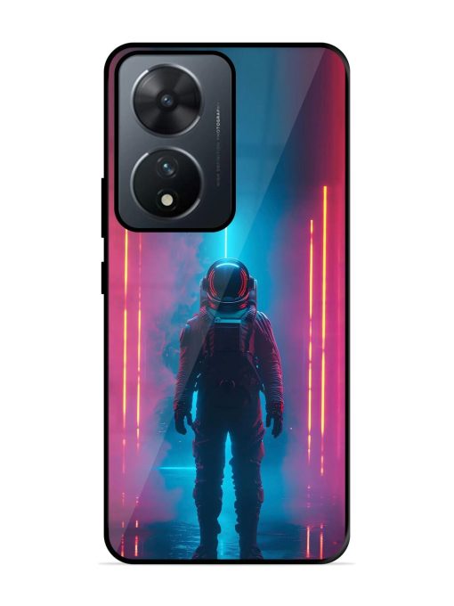 Neon Astronaut Glossy Soft Edge Case for Vivo T2 (5G) Chachhi