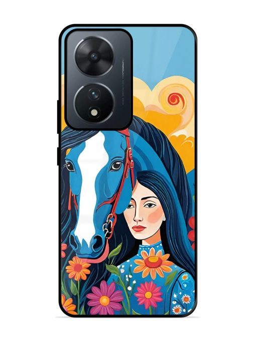 Equine Enchantment Glossy Soft Edge Case for Vivo T2 (5G) Chachhi