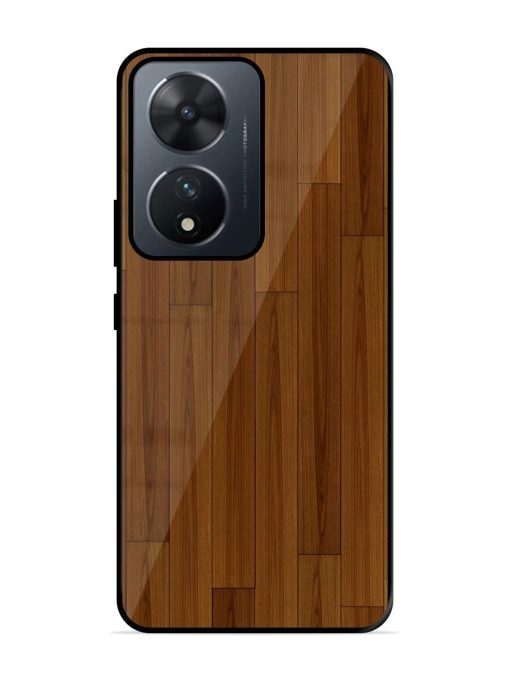 Warm Woodgrain Glossy Soft Edge Case for Vivo T2 (5G) Chachhi