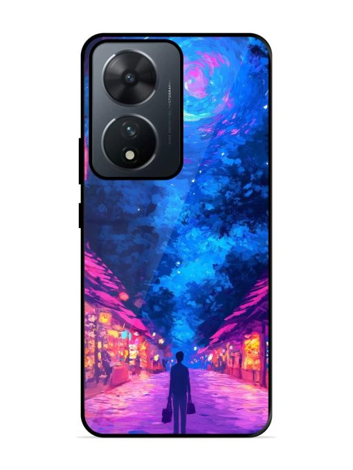 Neon Nightscape Glossy Soft Edge Case for Vivo T2 (5G) Chachhi