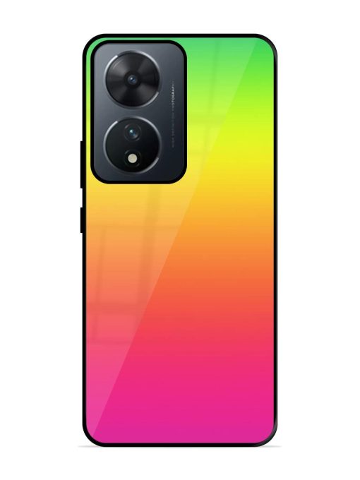 Rainbow Gradient Glossy Soft Edge Case for Vivo T2 (5G) Chachhi