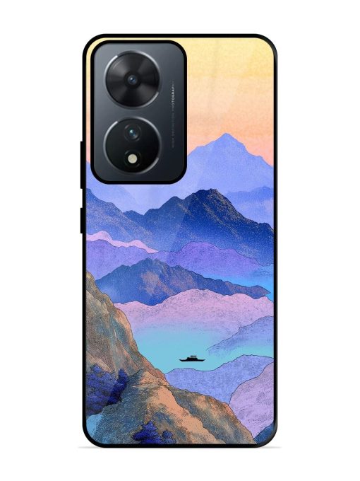 Mountain Mist Glossy Soft Edge Case for Vivo T2 (5G) Chachhi