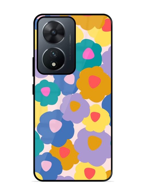 Flower Power Glossy Soft Edge Case for Vivo T2 (5G) Chachhi