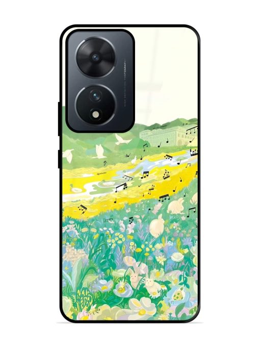 Melody In Bloom Glossy Soft Edge Case for Vivo T2 (5G) Chachhi