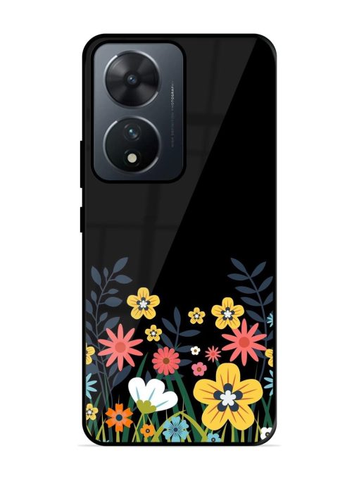 Floral Night Sky Glossy Soft Edge Case for Vivo T2 (5G) Chachhi