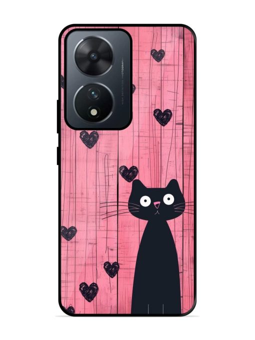 Feline Valentine'S Day Glossy Soft Edge Case for Vivo T2 (5G) Chachhi