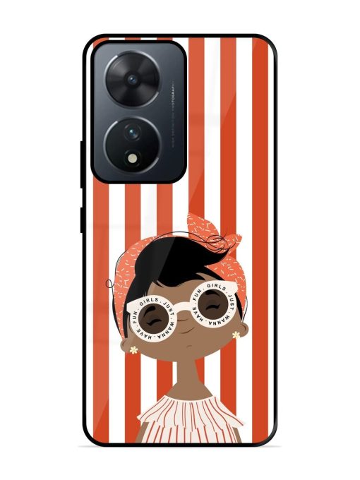 Girls Just Wanna Have Fun Glossy Soft Edge Case for Vivo T2 (5G) Chachhi