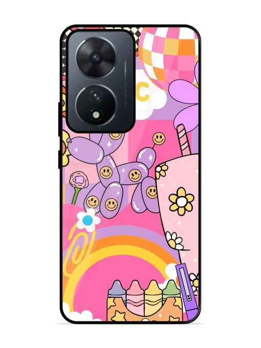 Whimsical Y2K Chaos Glossy Soft Edge Case for Vivo T2 (5G) Chachhi