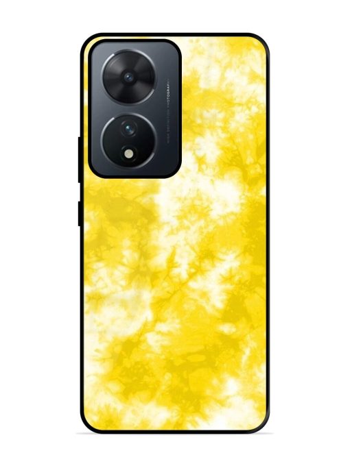 Golden Tie-Dye Twirl Glossy Soft Edge Case for Vivo T2 (5G) Chachhi