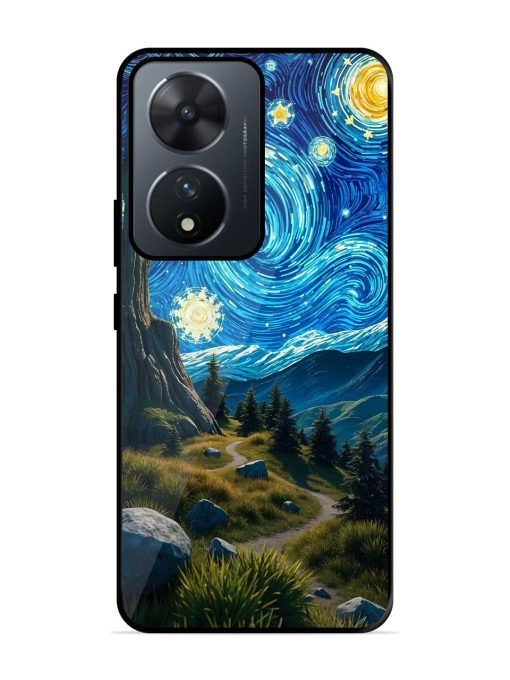 Starry Night In The Shire Glossy Soft Edge Case for Vivo T2 (5G) Chachhi