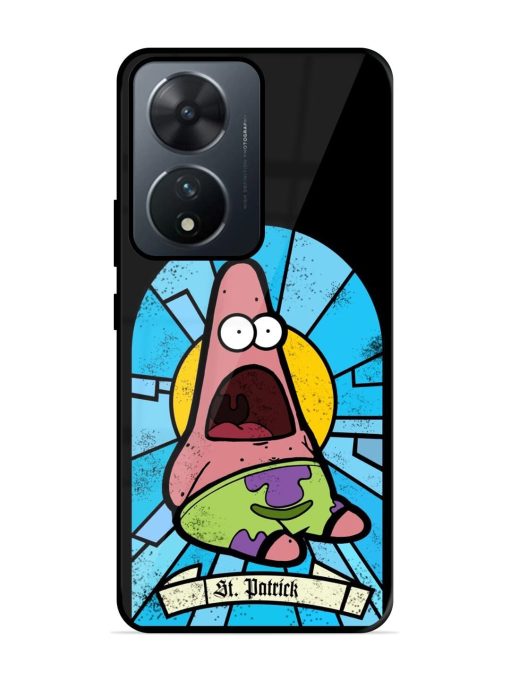 St. Patrick'S Day Stained Glass Patrick Star Glossy Soft Edge Case for Vivo T2 (5G) Chachhi