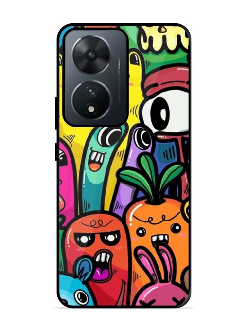 Whimsical Doodle Chaos Glossy Soft Edge Case for Vivo T2 (5G) Chachhi