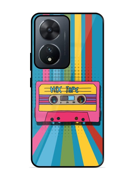 Retro Cassette Tapes Glossy Soft Edge Case for Vivo T2 (5G) Chachhi