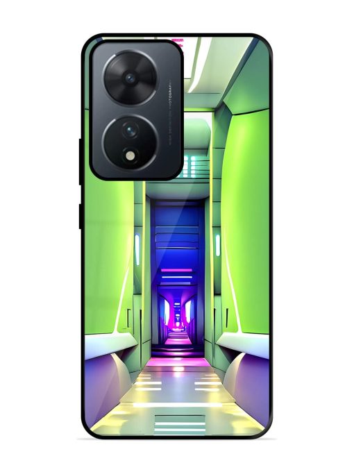 Neon Corridor Glossy Soft Edge Case for Vivo T2 (5G) Chachhi