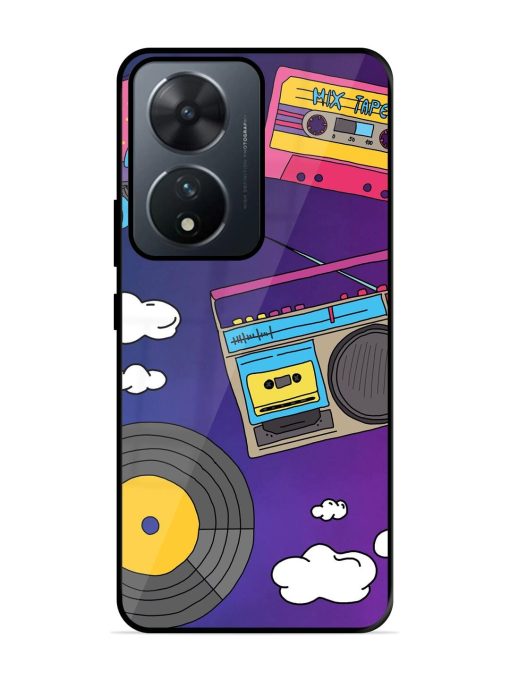 Retro Vibes Glossy Soft Edge Case for Vivo T2 (5G) Chachhi