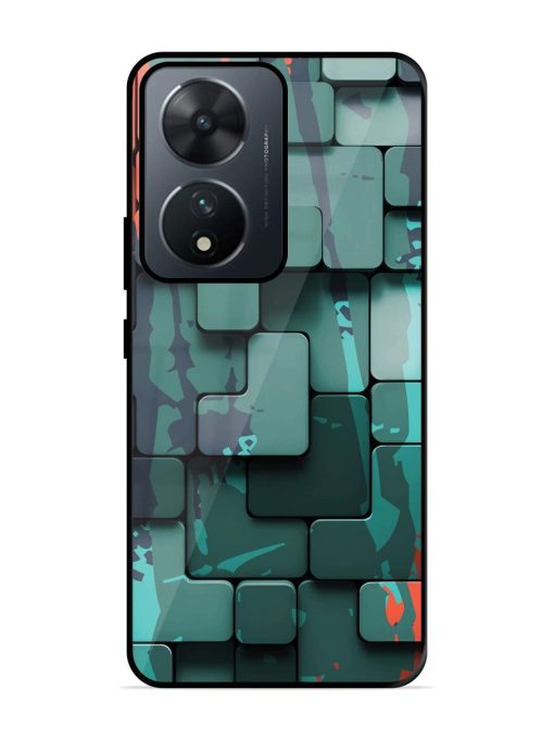 Abstract Geometric Mosaic Glossy Soft Edge Case for Vivo T2 (5G) Chachhi