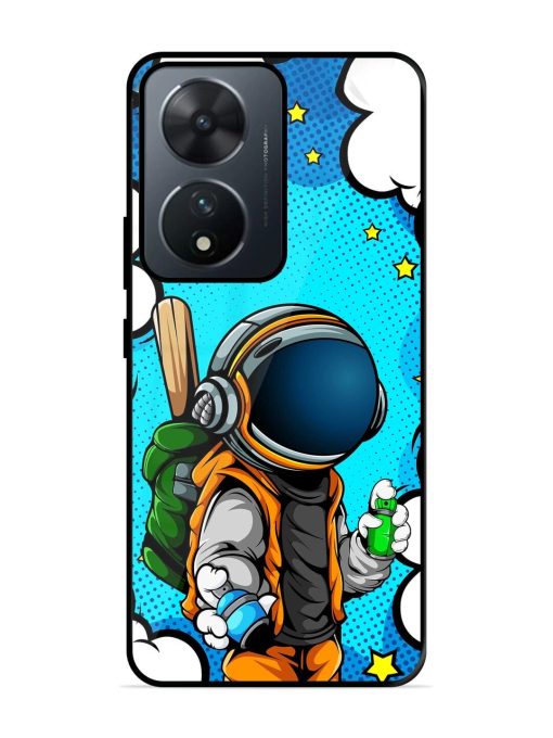 Space Graffiti Artist Glossy Soft Edge Case for Vivo T2 (5G) Chachhi