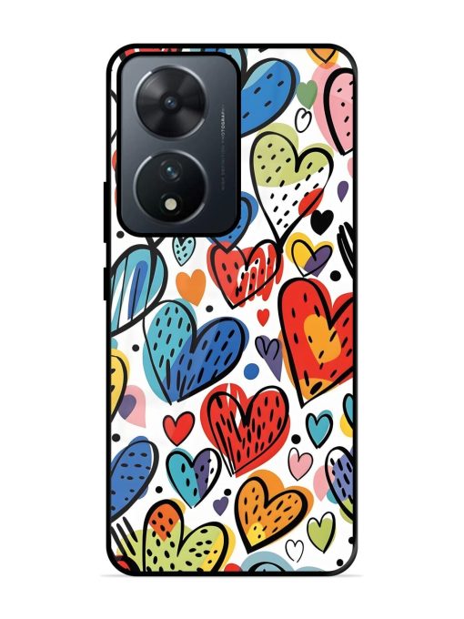 Heartfelt Harmony Glossy Soft Edge Case for Vivo T2 (5G) Chachhi