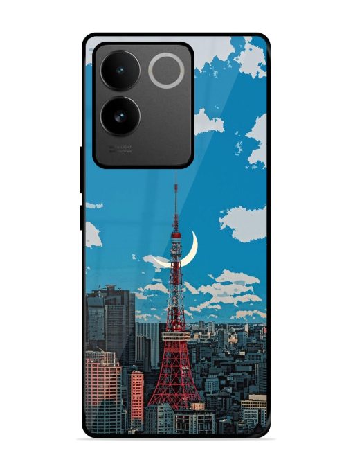 Tokyo Twilight Glossy Soft Edge Case for Vivo T2 Pro (5G) Chachhi