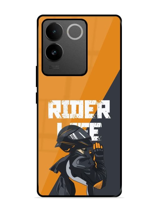 Ride Never Ends Glossy Soft Edge Case for Vivo T2 Pro (5G) Chachhi