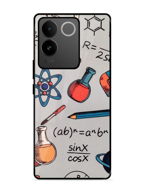 Science Doodle Glossy Soft Edge Case for Vivo T2 Pro (5G) Chachhi