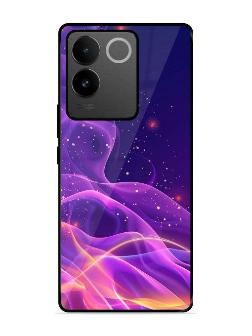 Cosmic Currents Glossy Soft Edge Case for Vivo T2 Pro (5G)