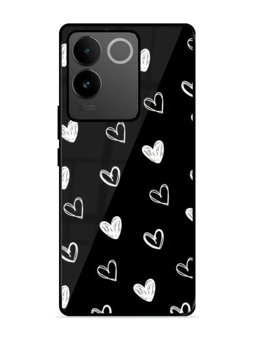 Scattered Hearts Glossy Soft Edge Case for Vivo T2 Pro (5G) Chachhi