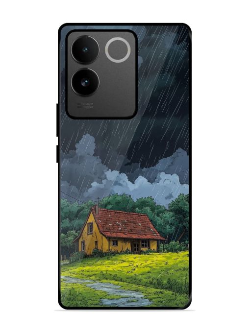 Rainy Day Retreat Glossy Soft Edge Case for Vivo T2 Pro (5G) Chachhi