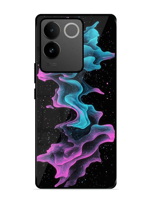 Cosmic Currents Glossy Soft Edge Case for Vivo T2 Pro (5G)