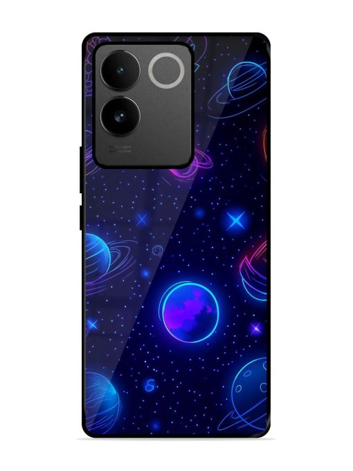 Neon Cosmos Glossy Soft Edge Case for Vivo T2 Pro (5G) Chachhi