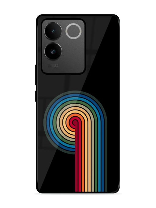 Rainbow Ripple Glossy Soft Edge Case for Vivo T2 Pro (5G)