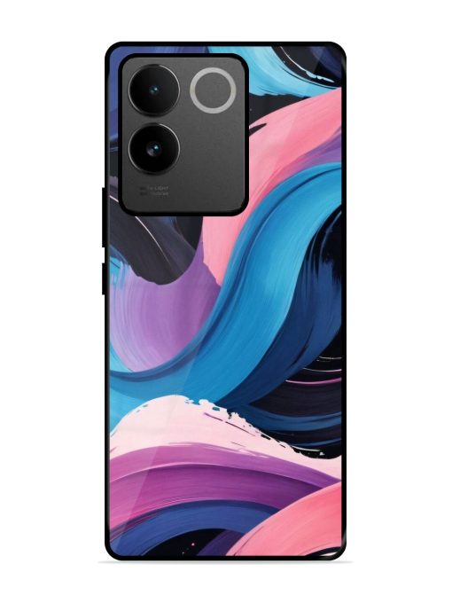 Whimsical Waves Glossy Soft Edge Case for Vivo T2 Pro (5G) Chachhi