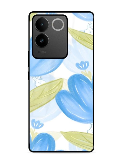 Bunny'S Blue Garden Glossy Soft Edge Case for Vivo T2 Pro (5G) Chachhi