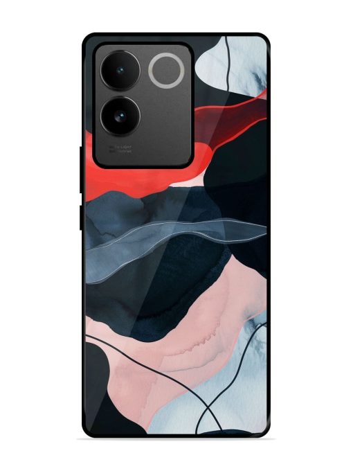 Dark Currents Glossy Soft Edge Case for Vivo T2 Pro (5G) Chachhi