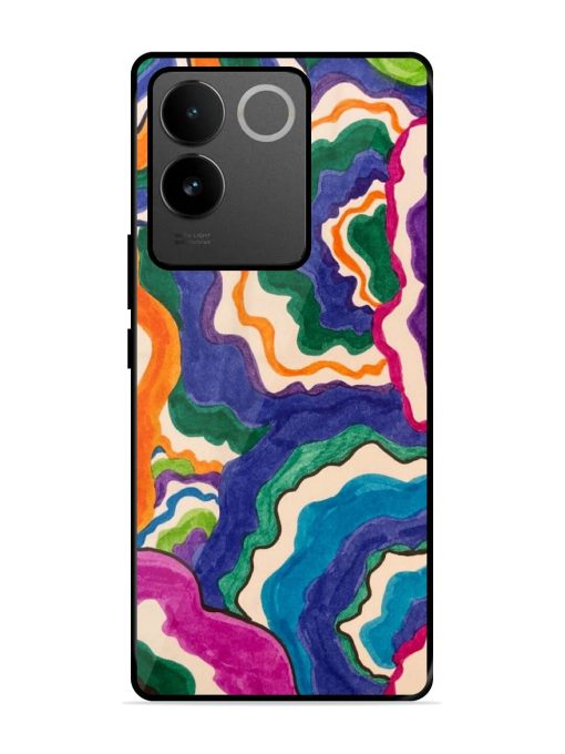 Wavy Wonder Glossy Soft Edge Case for Vivo T2 Pro (5G) Chachhi