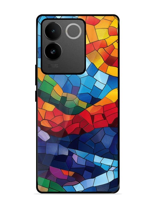 Mosaic Sunset Glossy Soft Edge Case for Vivo T2 Pro (5G)