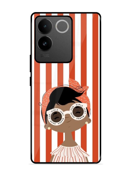 Girls Just Wanna Have Fun Glossy Soft Edge Case for Vivo T2 Pro (5G) Chachhi