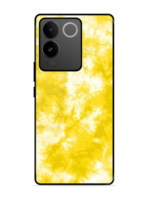 Golden Tie-Dye Twirl Glossy Soft Edge Case for Vivo T2 Pro (5G) Chachhi