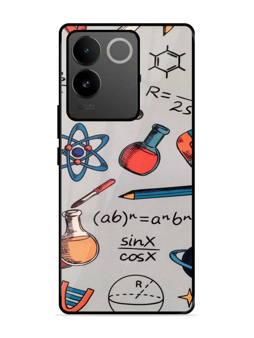 Science Doodle Delight Glossy Soft Edge Case for Vivo T2 Pro (5G) Chachhi