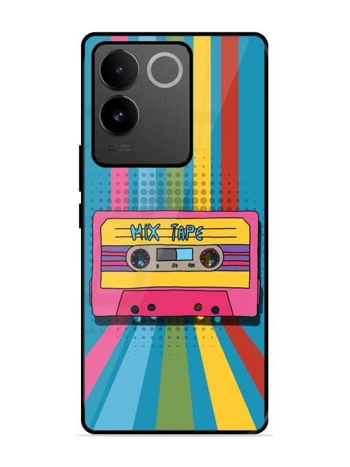 Retro Cassette Tapes Glossy Soft Edge Case for Vivo T2 Pro (5G) Chachhi