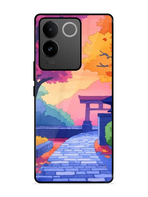 Autumnal Serenity Glossy Soft Edge Case for Vivo T2 Pro (5G) Chachhi