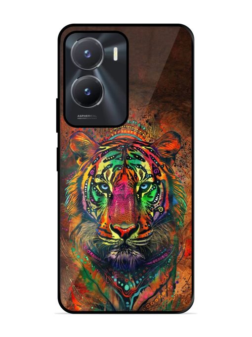 Cosmic Tiger Glossy Soft Edge Case for Vivo T2X (5G) Chachhi