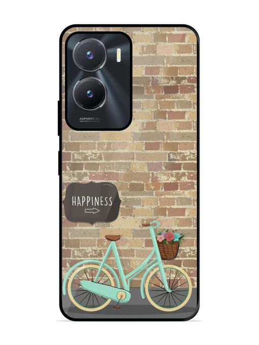 Pedaling Towards Happiness Glossy Soft Edge Case for Vivo T2X (5G) Chachhi