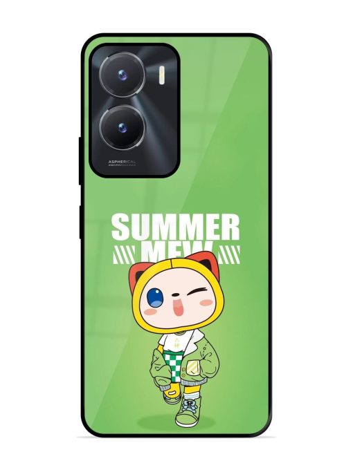 Purrfect Summer Glossy Soft Edge Case for Vivo T2X (5G) Chachhi