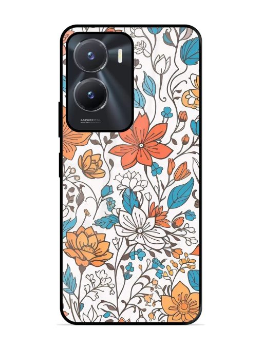 Floral Symphony Glossy Soft Edge Case for Vivo T2X (5G) Chachhi