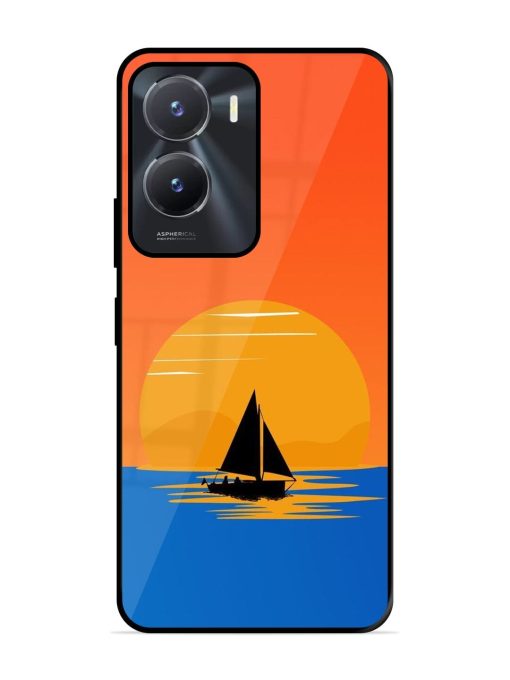 Sunset Sail Glossy Soft Edge Case for Vivo T2X (5G) Chachhi