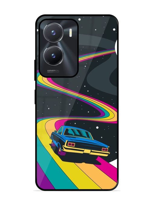 Rainbow Road Glossy Soft Edge Case for Vivo T2X (5G) Chachhi