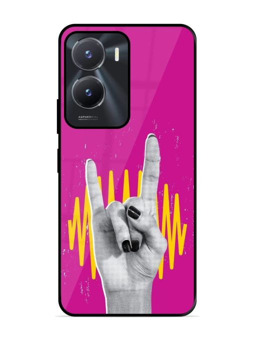 Rock Hand Glossy Soft Edge Case for Vivo T2X (5G)